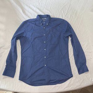 Uniqlo L Blue Slim Fit Oxford